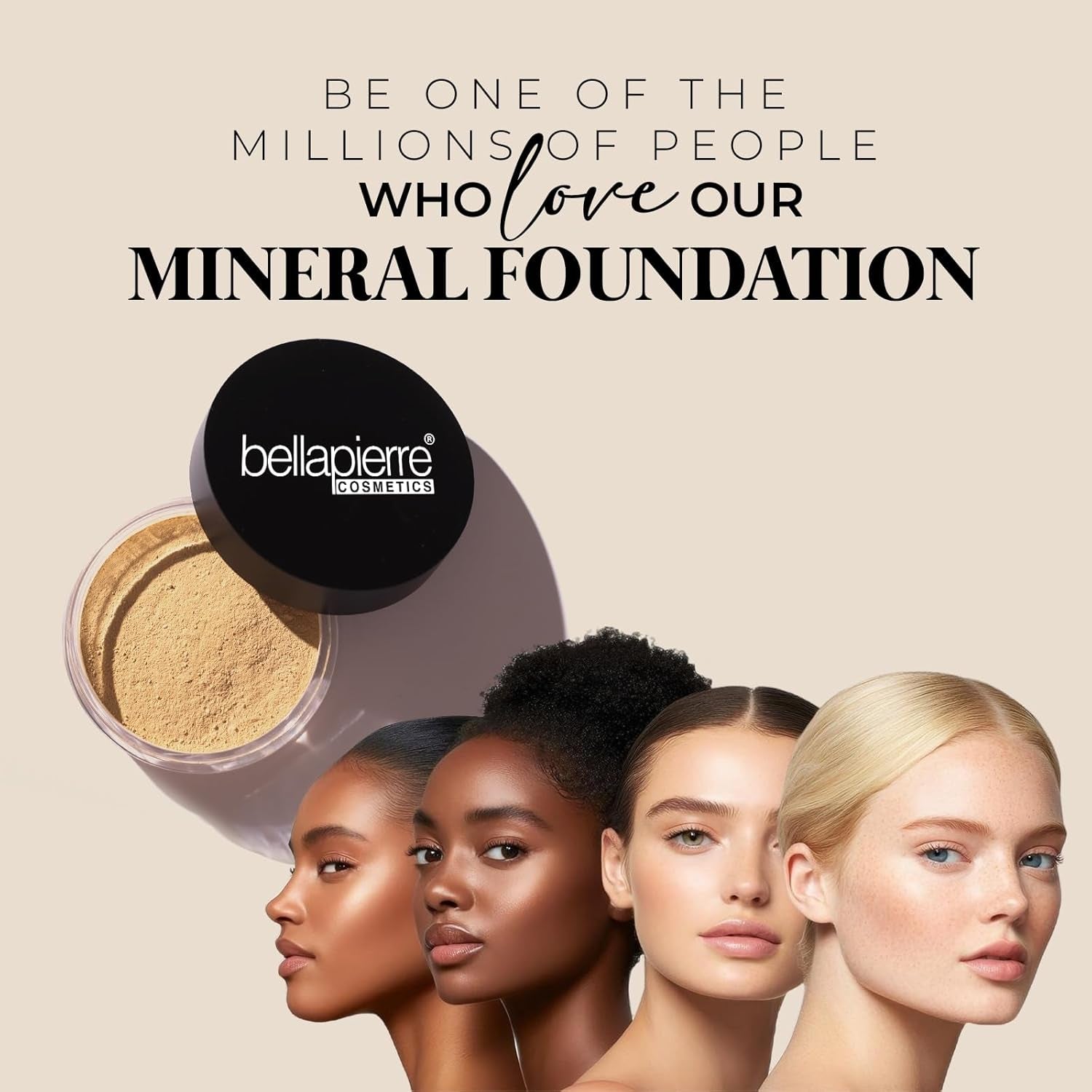 Bellapierre Loose Mineral Foundation – Fond De Teint Minéral En Poudre Libre | Couvrance Totale SPF 15 | Vegan & Cruelty-Free | Hypoallergénique - 9 Grammes - Blondie
