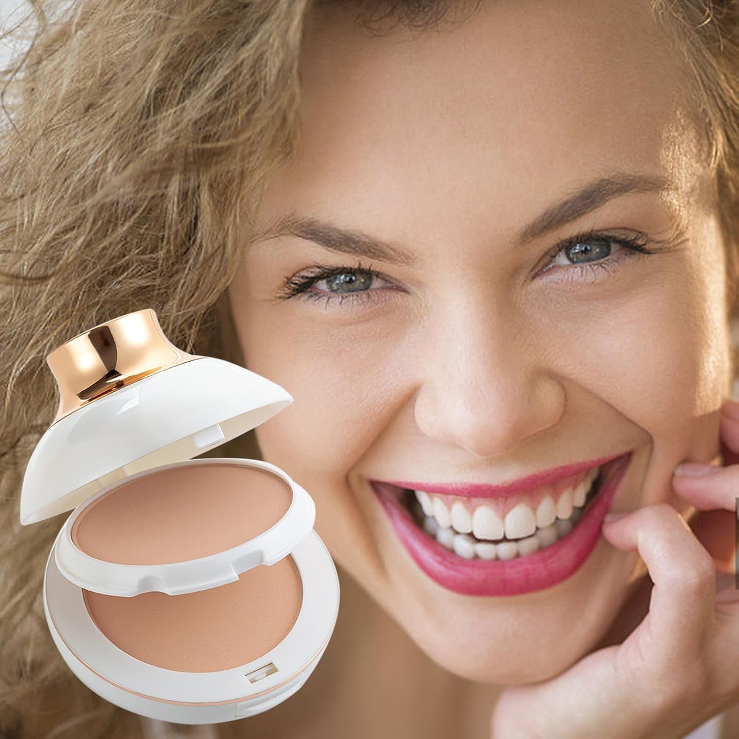 Poudre De Finition | Poudre De Finition Compacte Pour Fond De Teint Longue Tenue | Contrôle De L'Huile Et Finition Imperméable, Poudre Végétale De Contrôle De La Brillance