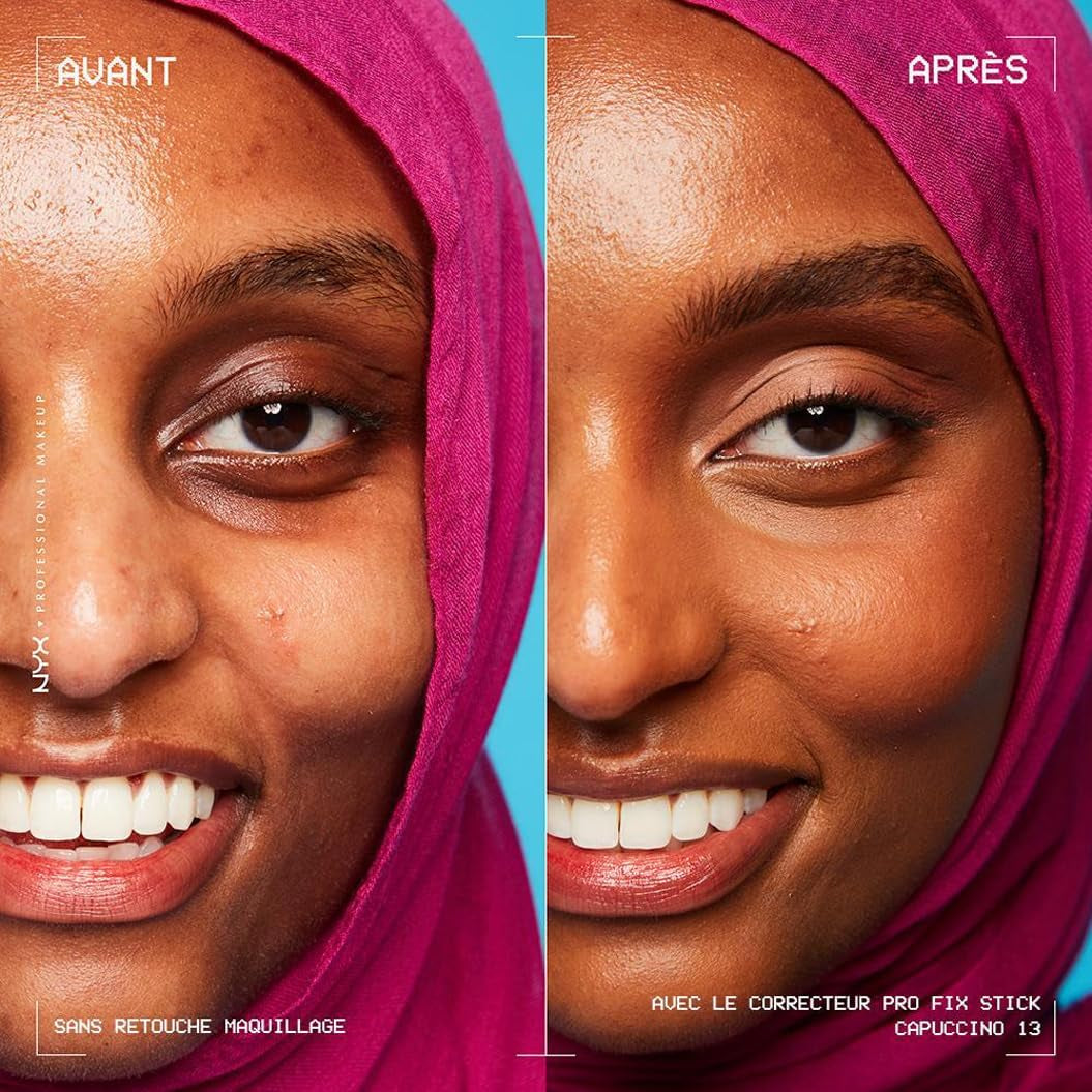 Correcteur Anti-Cernes En Stick, Couvre Les Imperfections, Tâches Sombres Et Décoloration, Tenue 12H, Vegan, Pro Fix Stick, Teinte : Yellow