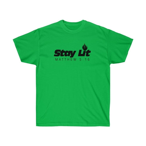 T-shirt Unisexe Stay Lit - Matthieu 5:16 - Message Religieux