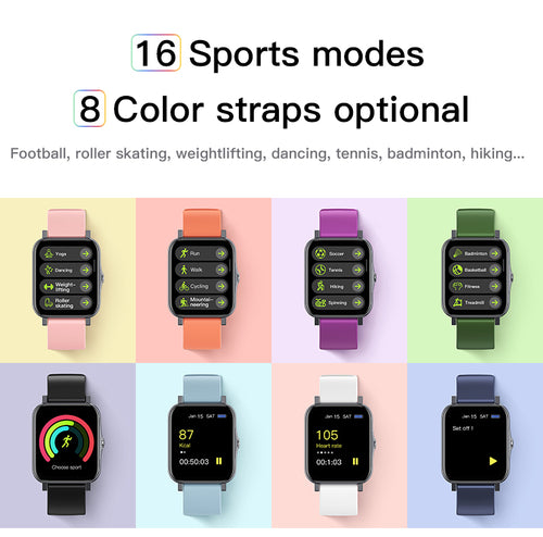 Montre Connectée Ultra-Fine Étanche IP68 - Écran Complet Tactile Smartwatch