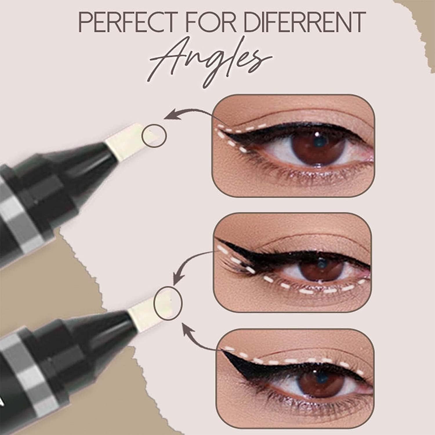 Stylo Correcteur De Maquillage De Précision, Corrige Les Erreurs De Maquillage, Les Taches De Mascara, Le Maquillage Professionnel Des Lèvres Et Des Yeux (1 Pièce)