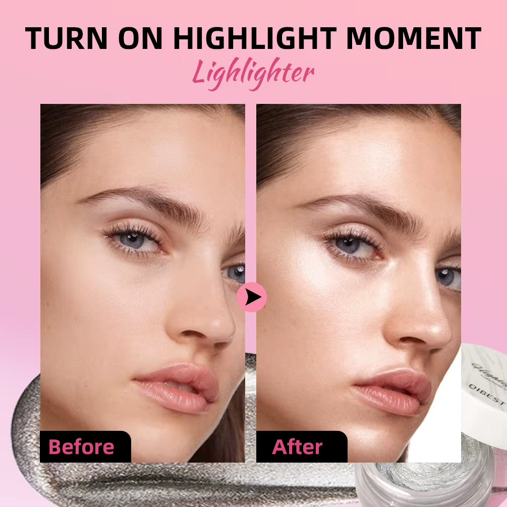 Shimmer Glitter Highlighter Cream Eye Shadow Silkworm Gold Face Contour Bronzer Brighten Body Highlight Iluminador Makeup