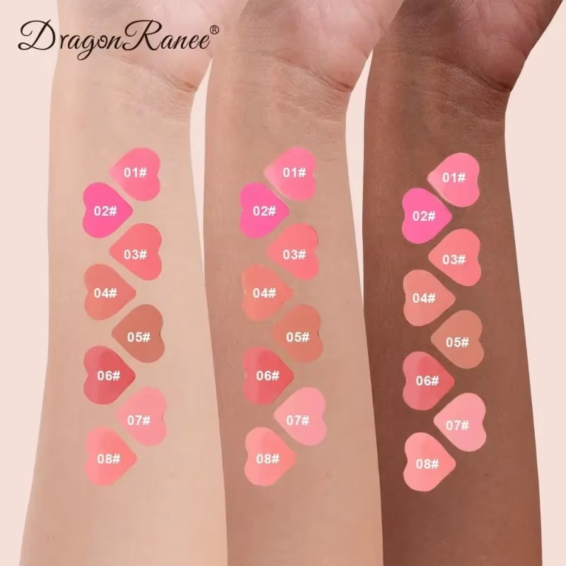 8 Colors Liquid Blush Waterproof Sweatproof Brighten Cheeks Rouge Nude Color Matte Contouring Powder Blusher Liquid Face Makeup