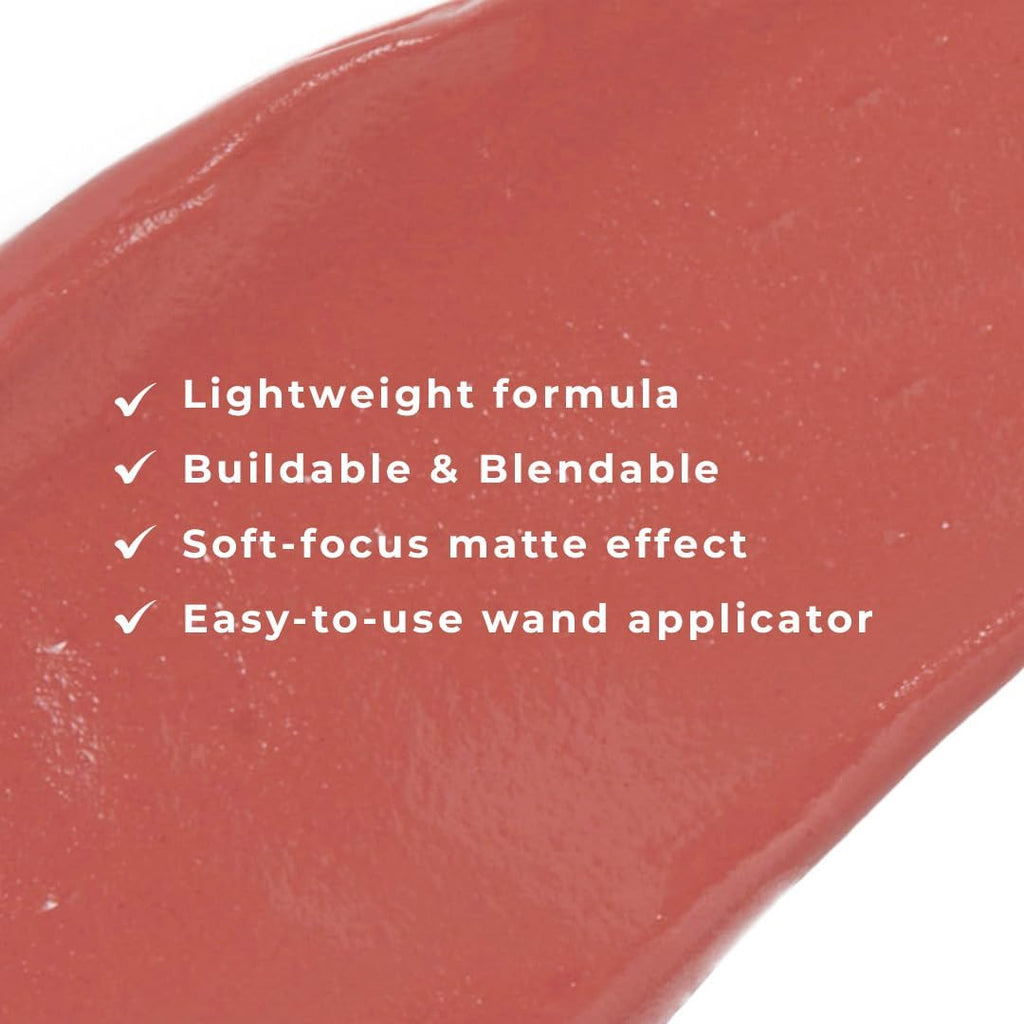 Revolution Pro- Iconic Matte Cream Blush- Wand Stripped Pink | Lightweight Formula |Buildable & Blendable |Soft-Focus Matte Effect |Easy-To-Use Wand Applicator | 15Ml