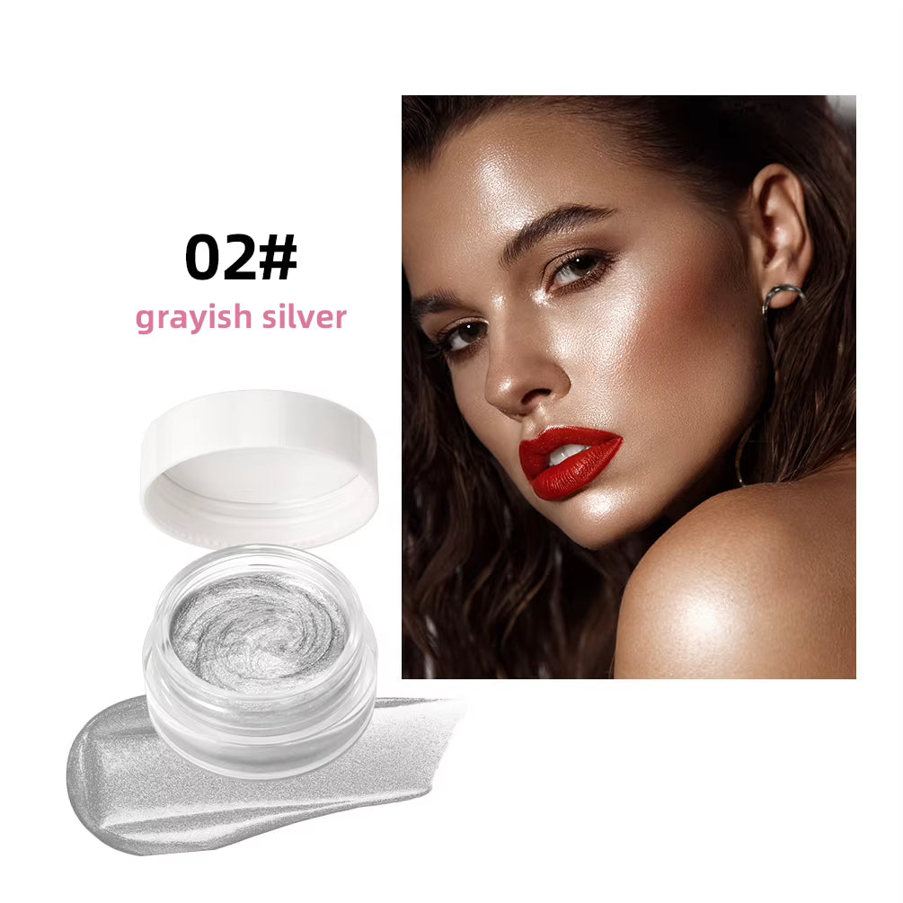 Shimmer Glitter Highlighter Cream Eye Shadow Silkworm Gold Face Contour Bronzer Brighten Body Highlight Iluminador Makeup