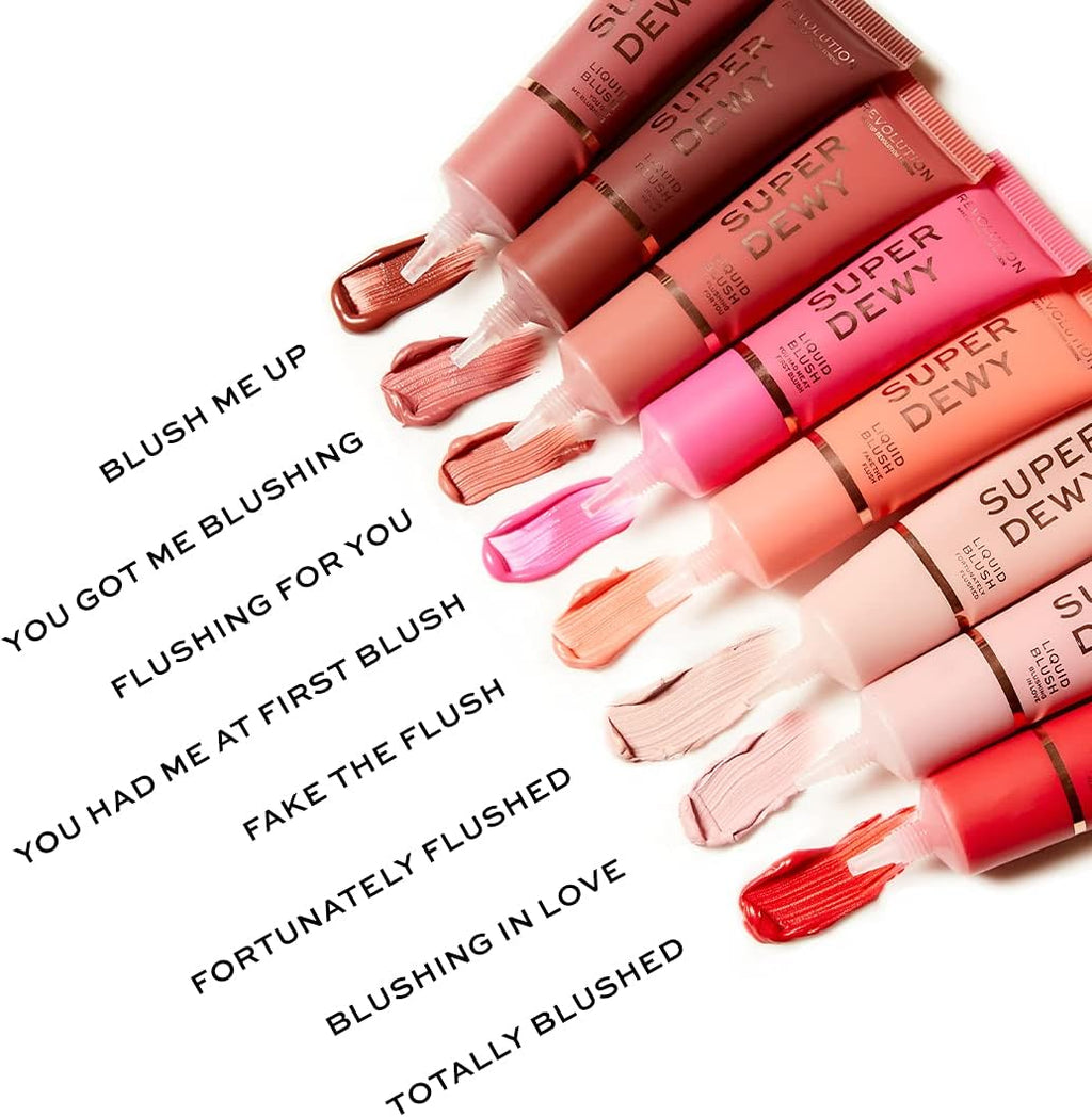 Makeup Revolution, Superdewy Liquid Blusher, Fard À Joues Liquide, You Got Me Blushing, 15Ml