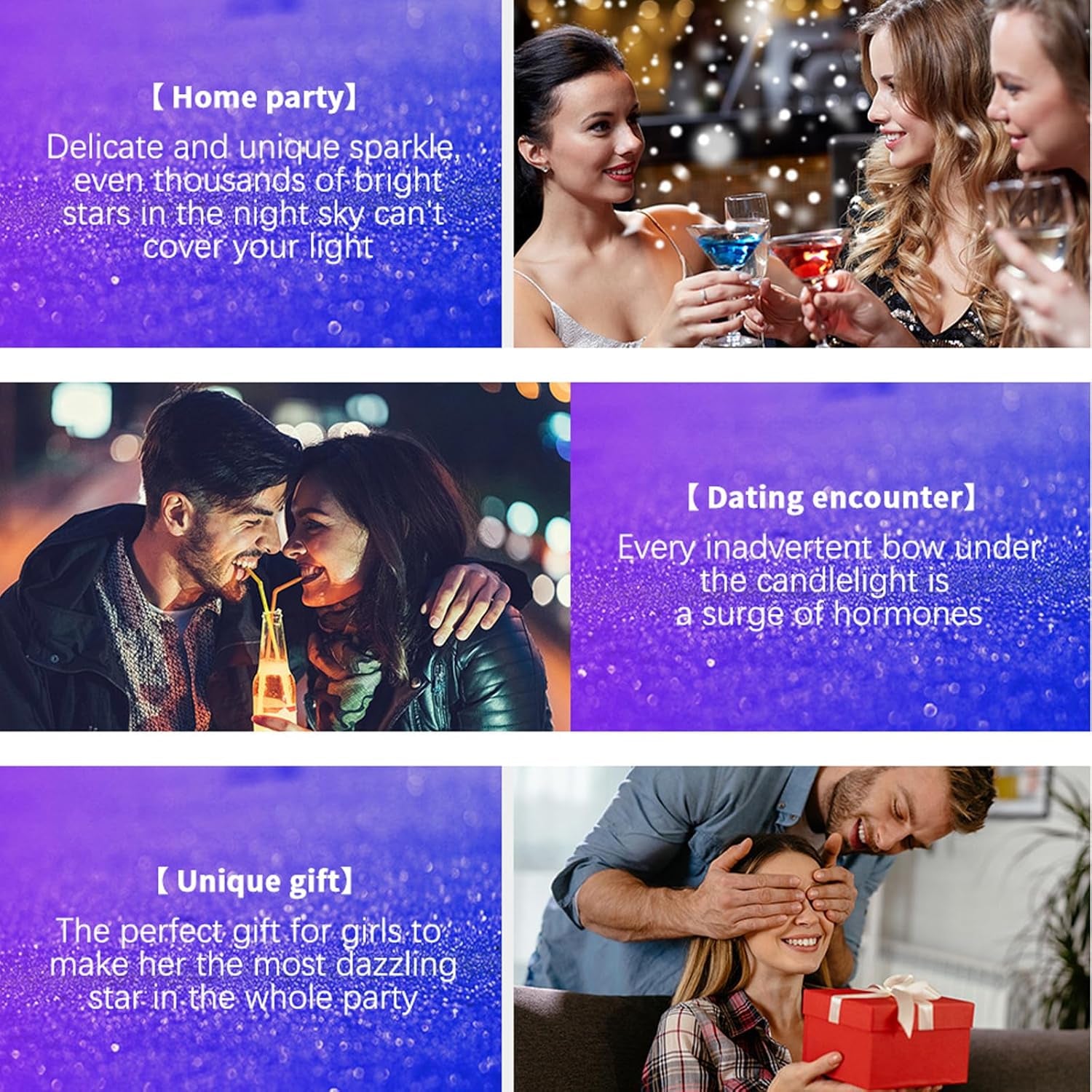 Spray Miroiter Corps, Maquillage En Poudre Pour Surligneur En Poudre Libre À Miroiter Violettes, Poussière Scintillante Pour Le Corps, Le Visage, Les Cheveux, Les Os, Les Épaules #2