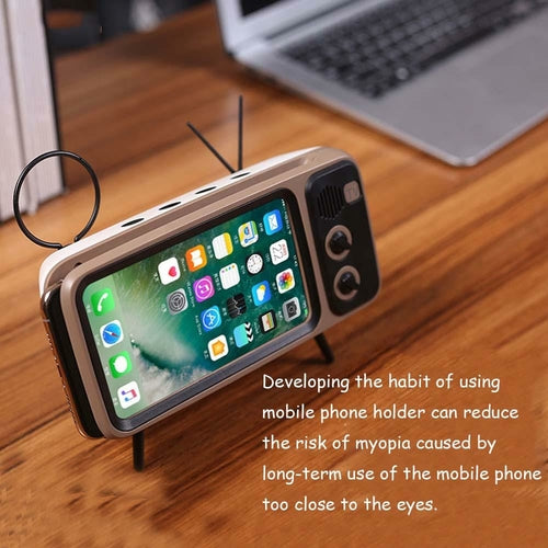 Support Retro Avec Haut parleur Bluetooth